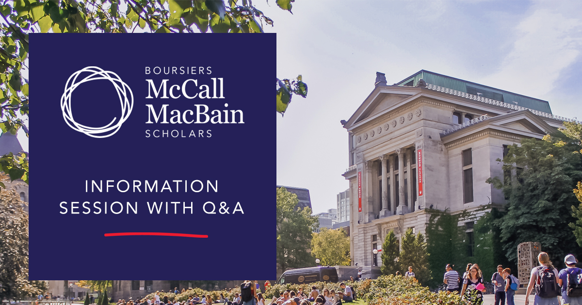 McCall MacBain Scholarship at McGill University 2024 | Apply Now